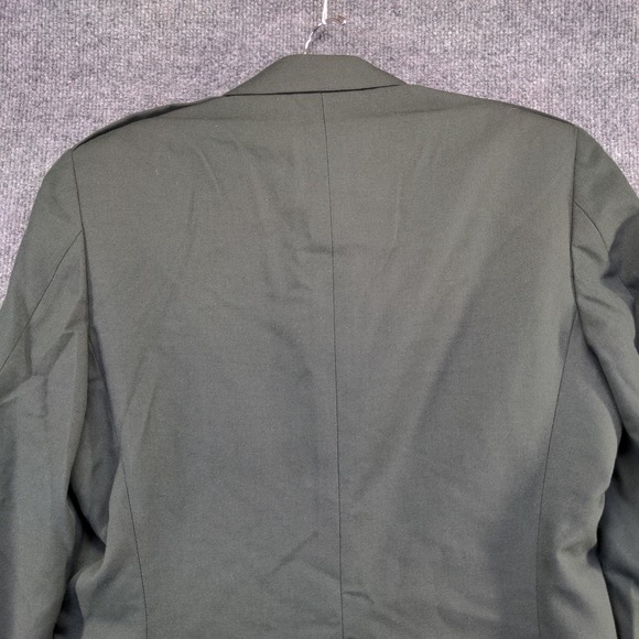 U.S. Army Men's Green Coat Size 38 Long Poly Wool Blend Dress Uniform Military - Picture 6 of 13